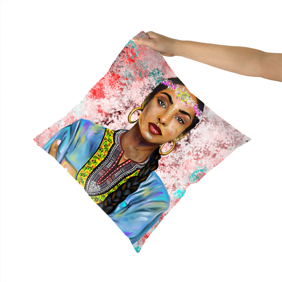 SADE ADU MELANIN BLACK EXCELLENCE FAUX SUEDE CUSHIONS