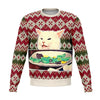Woman Yelling At Cat Ugly Christmas Cat Meme Sweatshirt