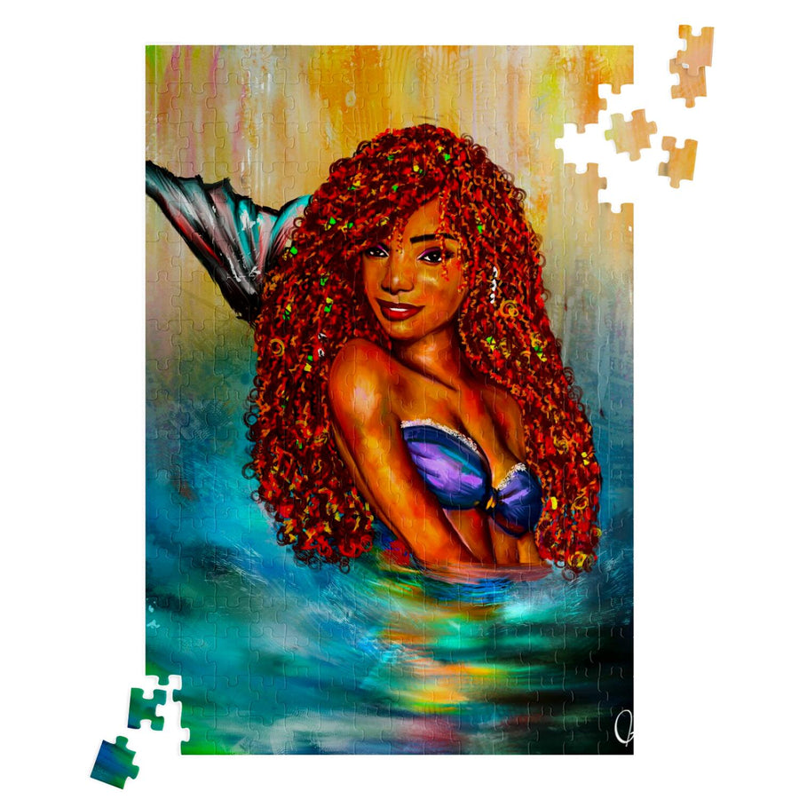 ARIEL BLACK EXCELLENCE MERMAID ART PUZZLE