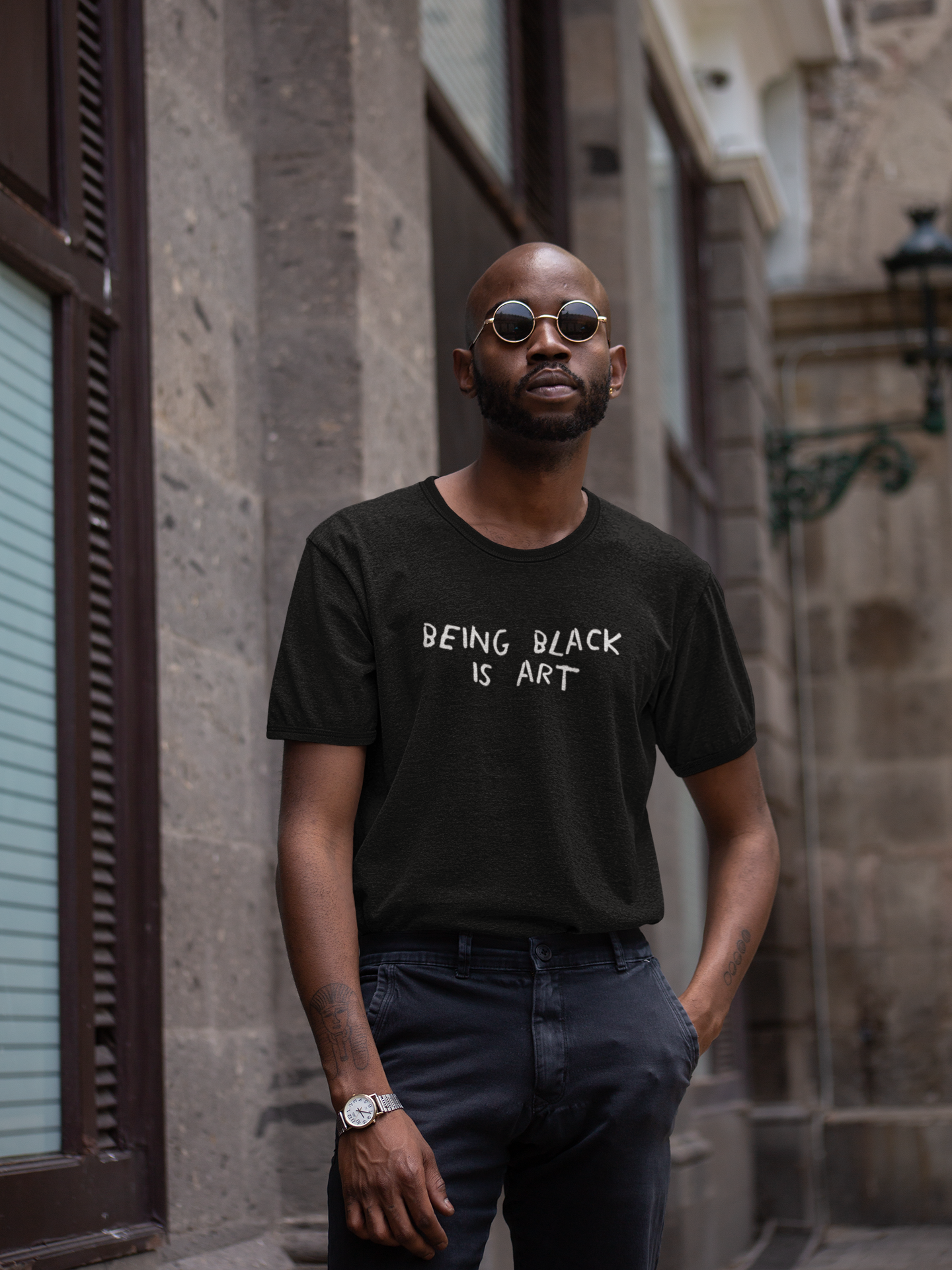 BEING BLACK IS ART TSHIRT MERCH