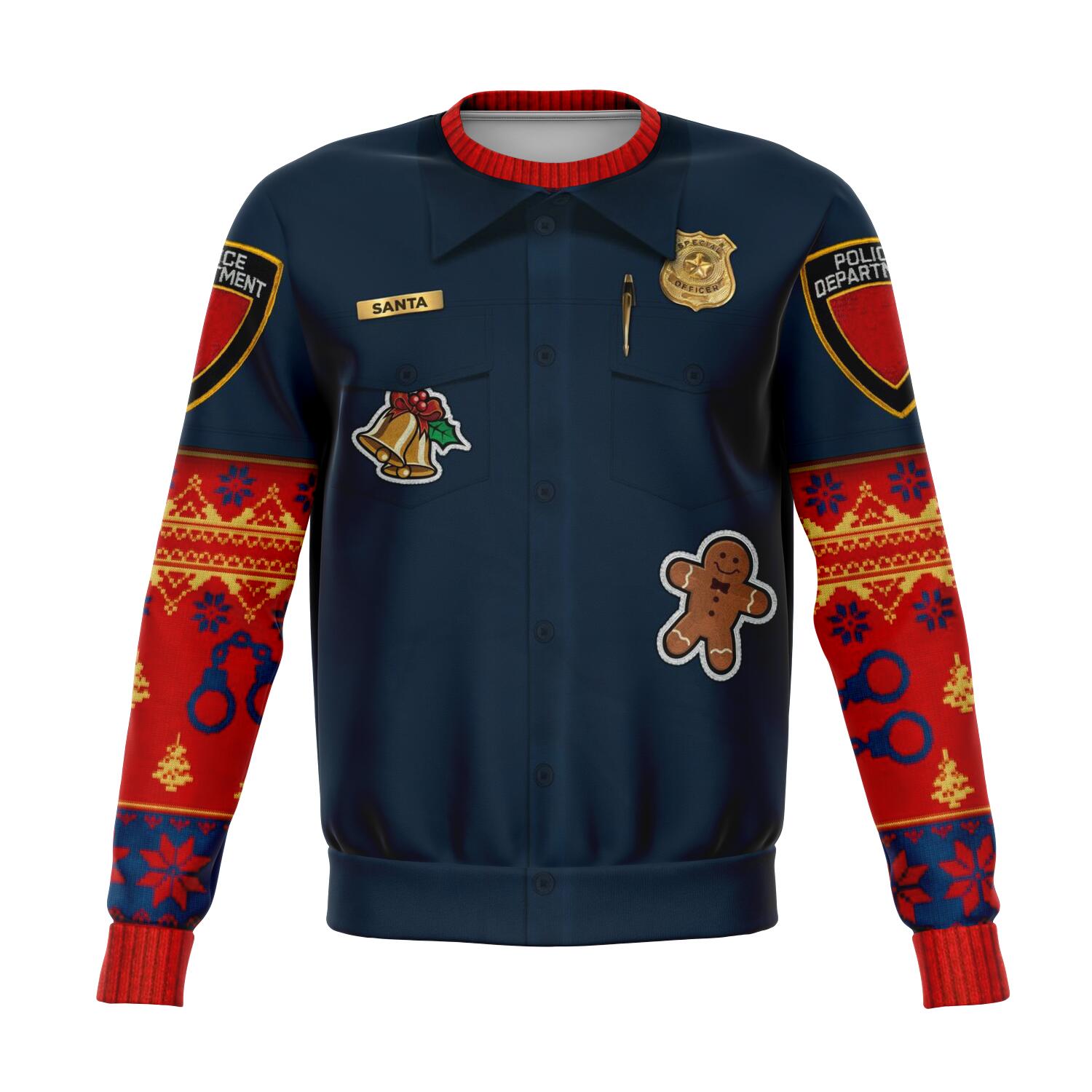 Ugly Police Navidad Christmas Sweatshirt