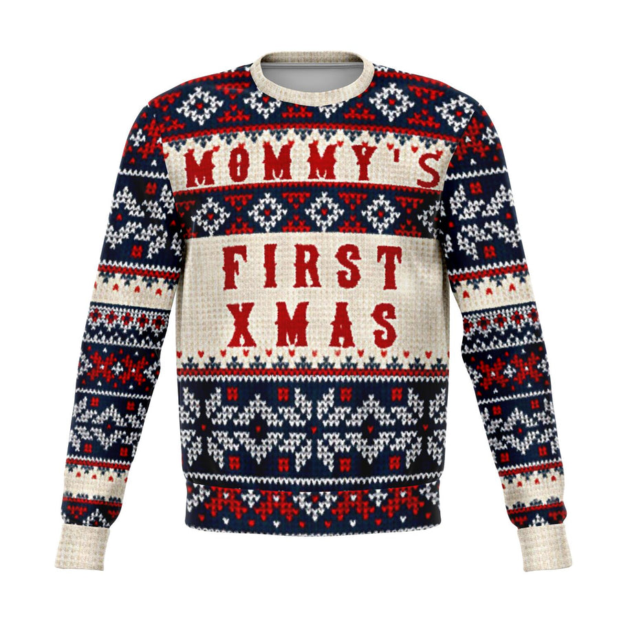 Ugly Christmas Sweater Sweatshirt Gift For New Moms
