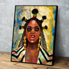 Beyoncé Black Is King Black Excellence Floating Frame Canvas Art Home Decor