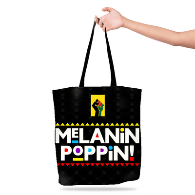 Melanin Poppin Black Culture Tote Bag