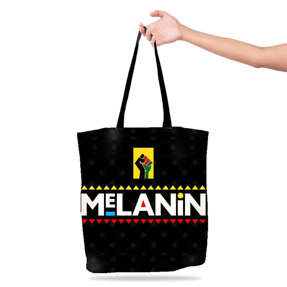 Afrocentric Melanin Queen Black Girl Magic Canvas Tote Bag
