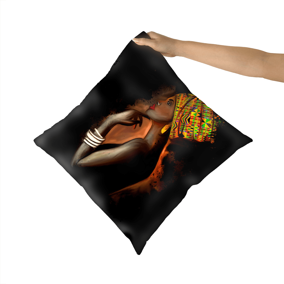 African Queen Black Excellence Faux Suede Cushions