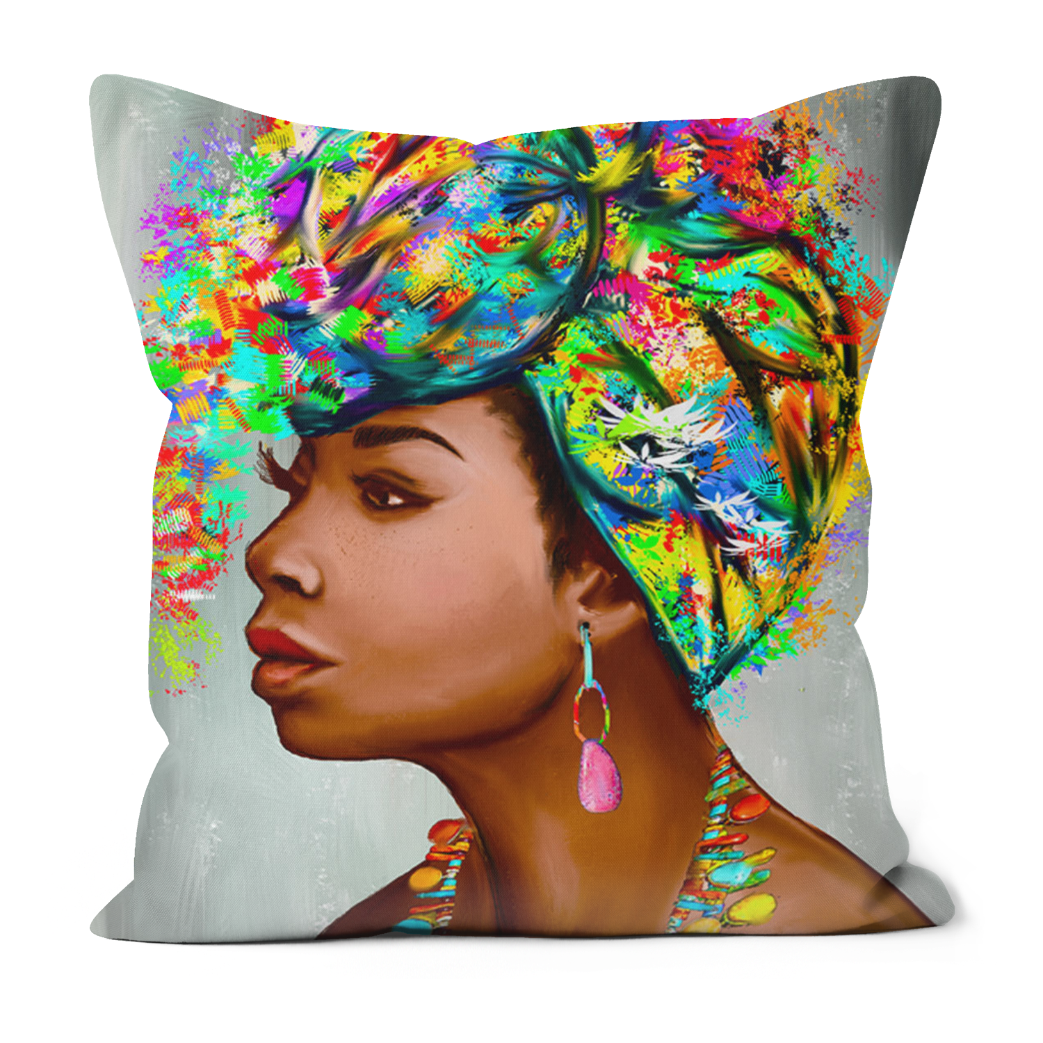 Turban Queen Black Excellence Faux Suede Cushions