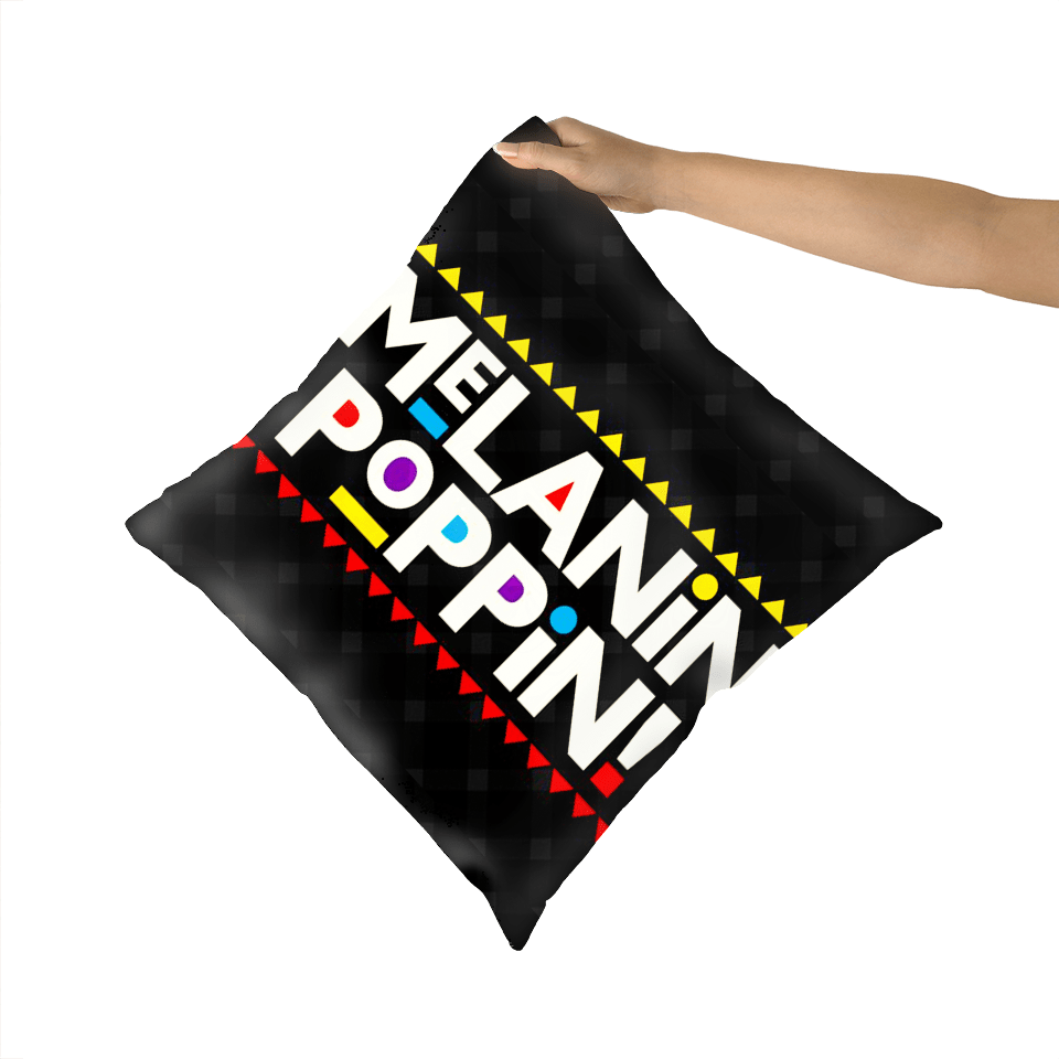 Melanin Poppin Black Excellence Faux Suede Cushions