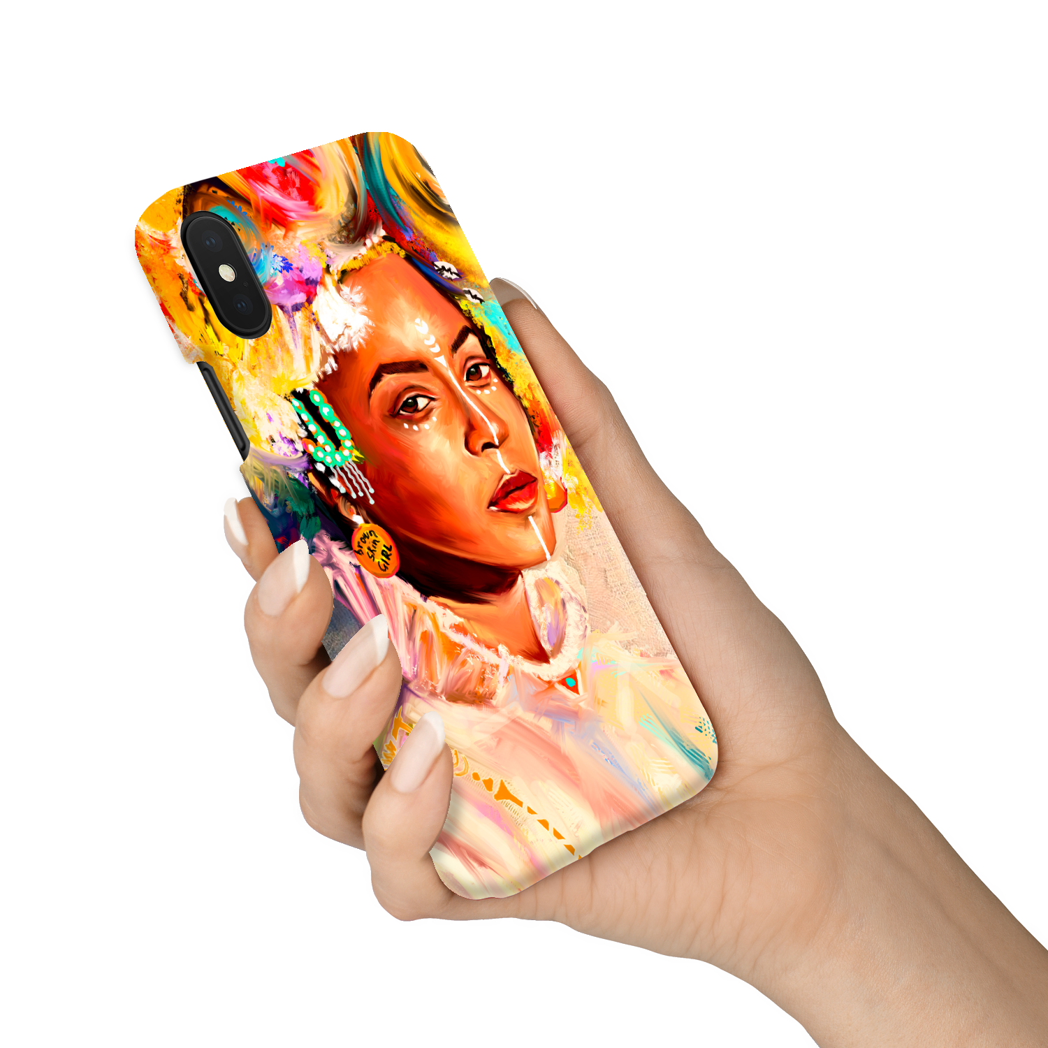 Queen Bey Brown Skin Girl Phone Case