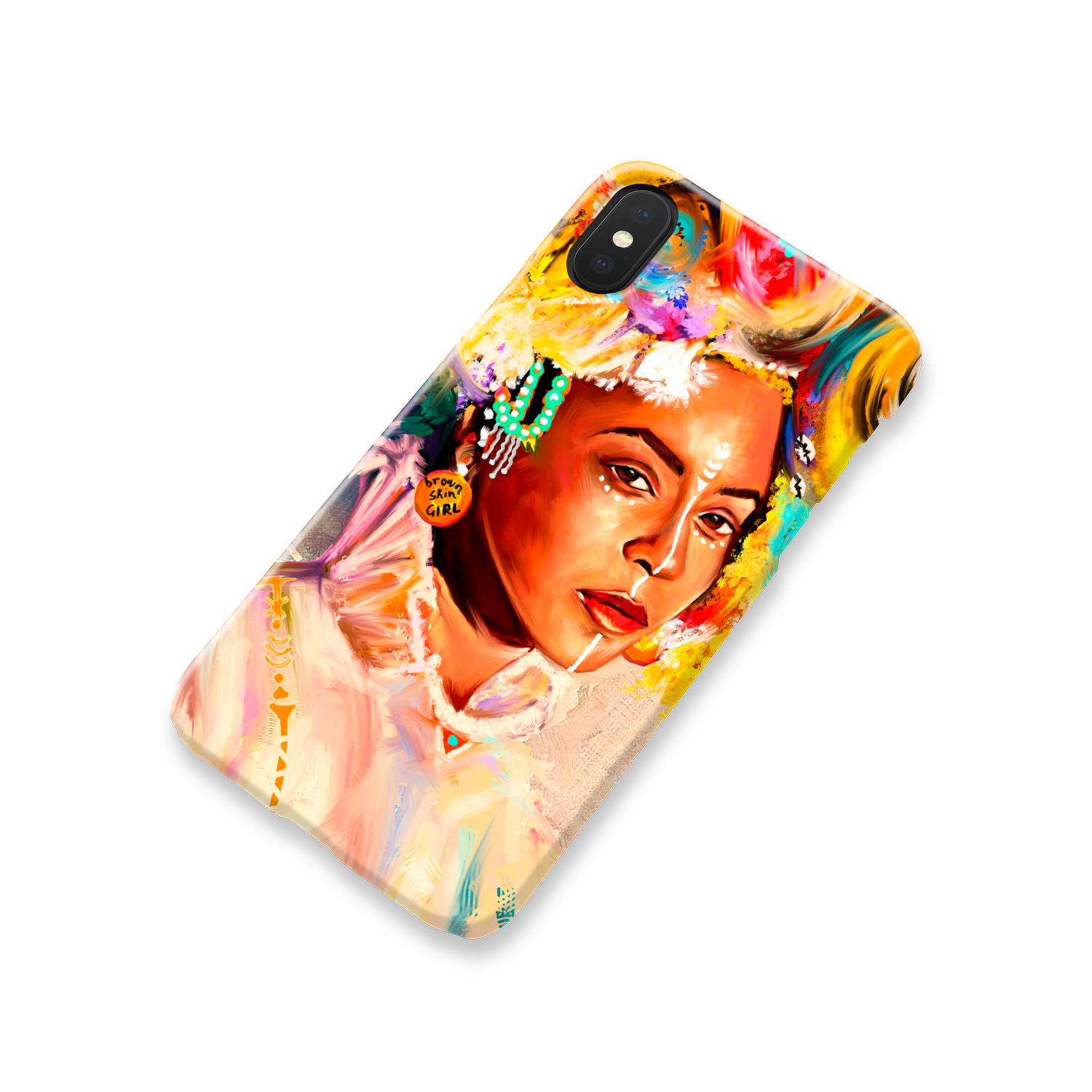 Queen Bey Brown Skin Girl Phone Case