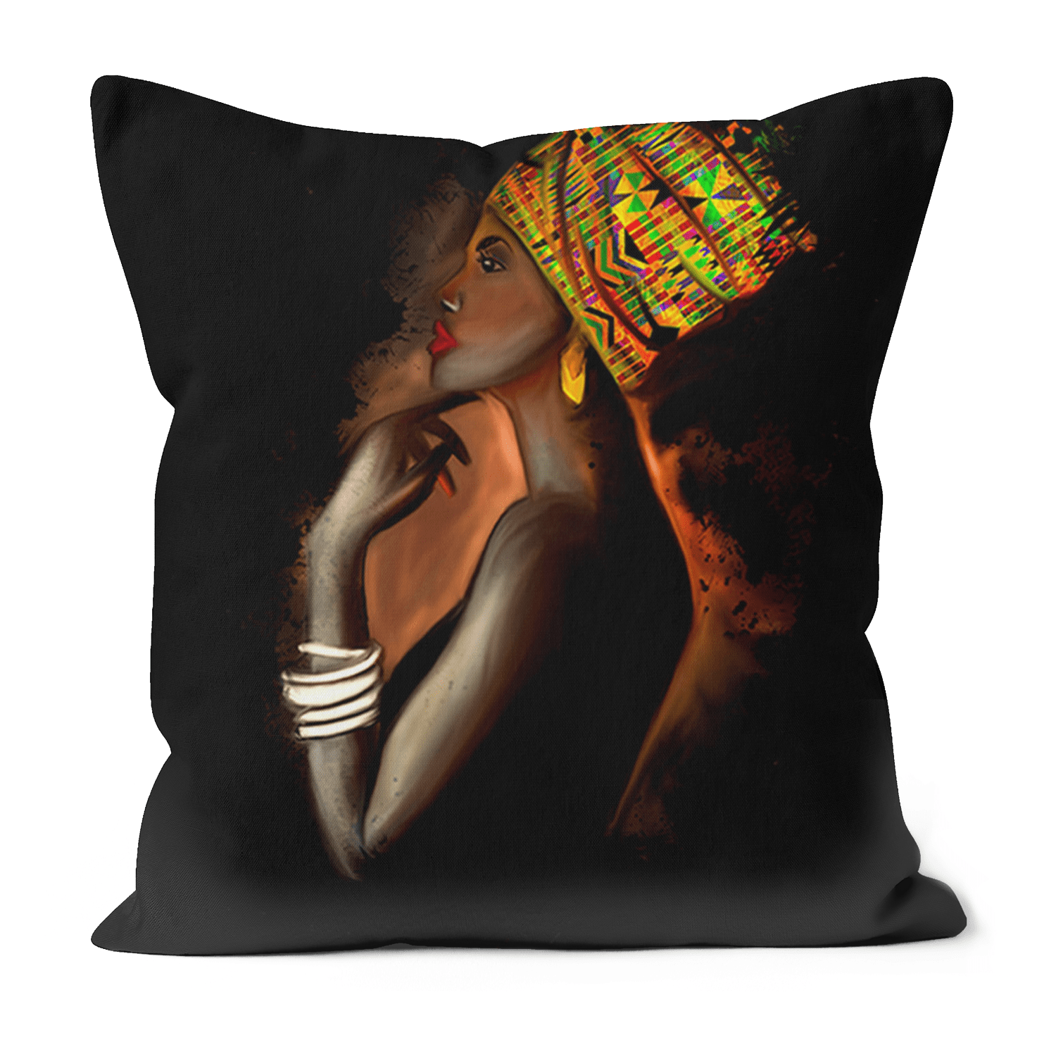 African Queen Black Excellence Faux Suede Cushions