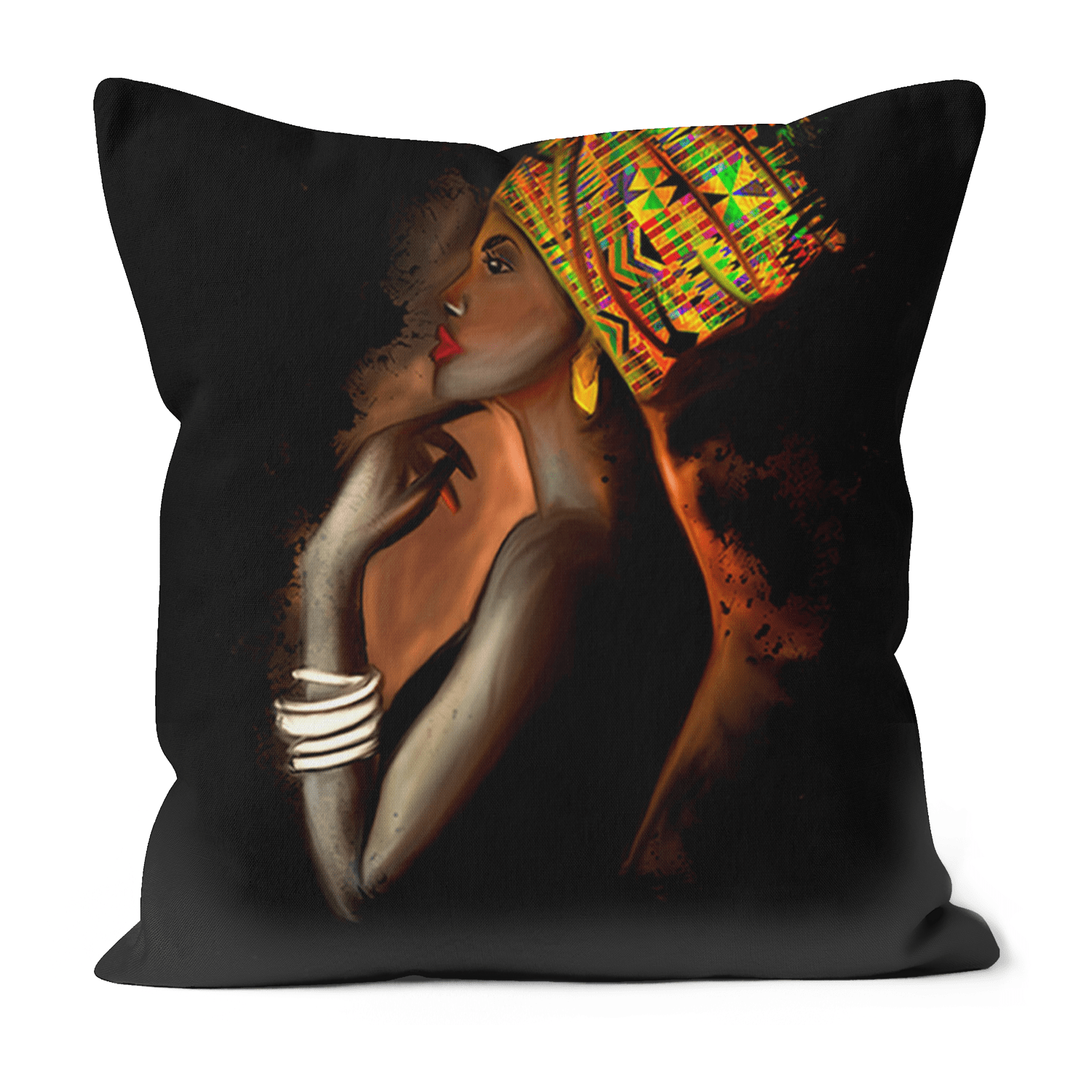 African Queen Black Excellence Faux Suede Cushions