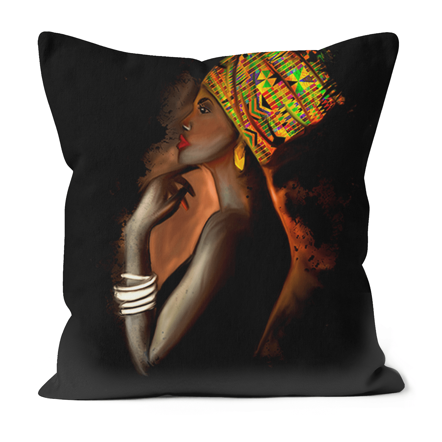 African Queen Black Excellence Faux Suede Cushions