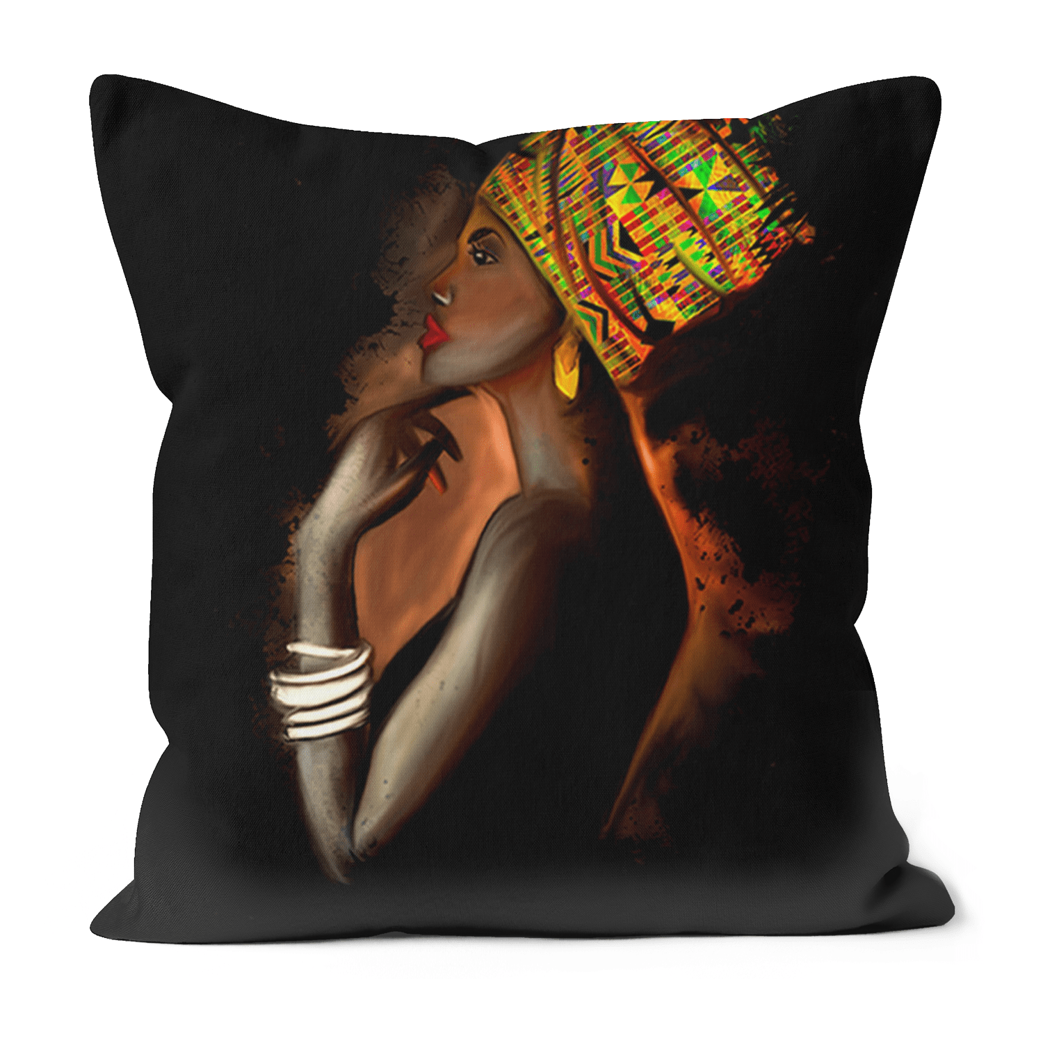 African Queen Black Excellence Faux Suede Cushions