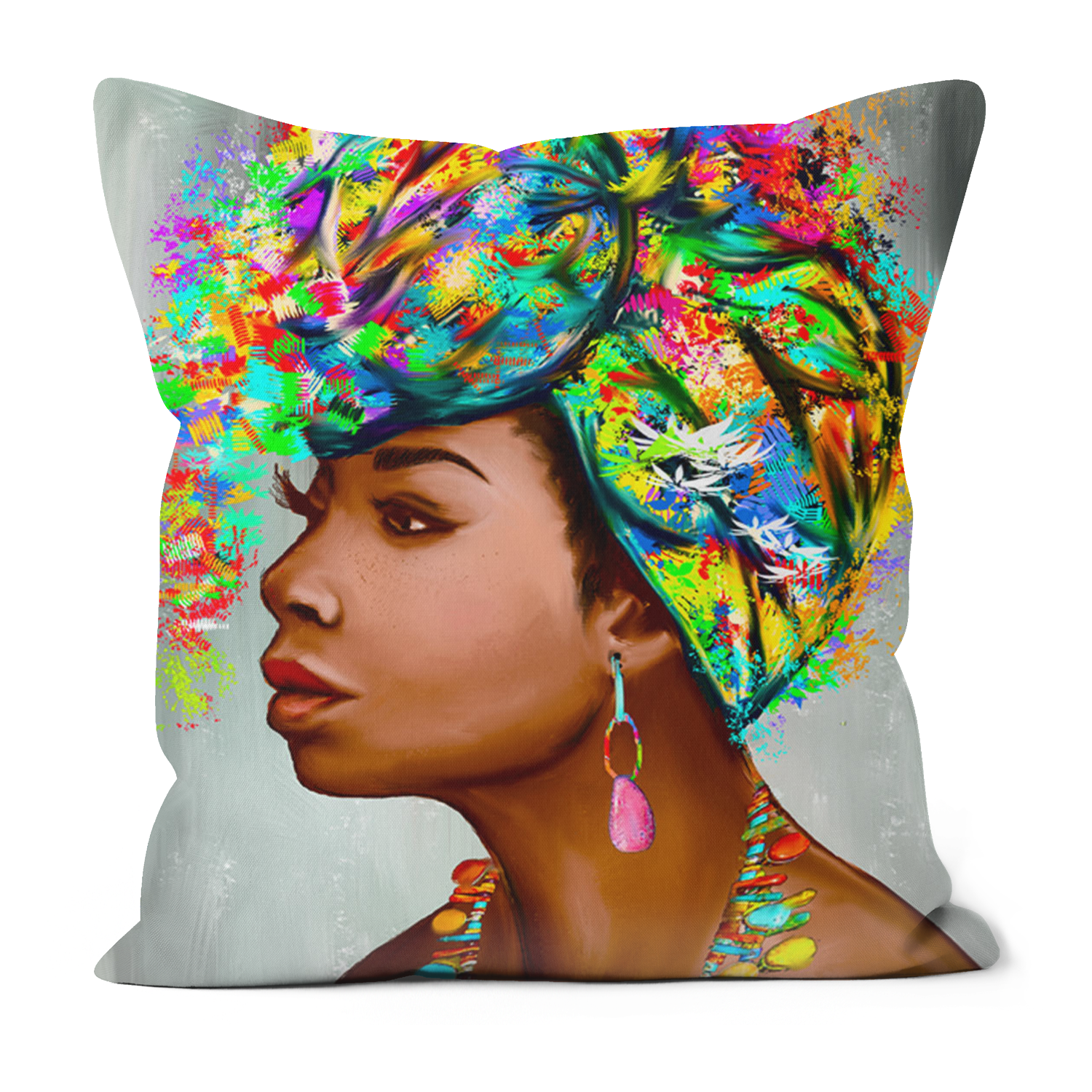 Turban Queen Black Excellence Faux Suede Cushions