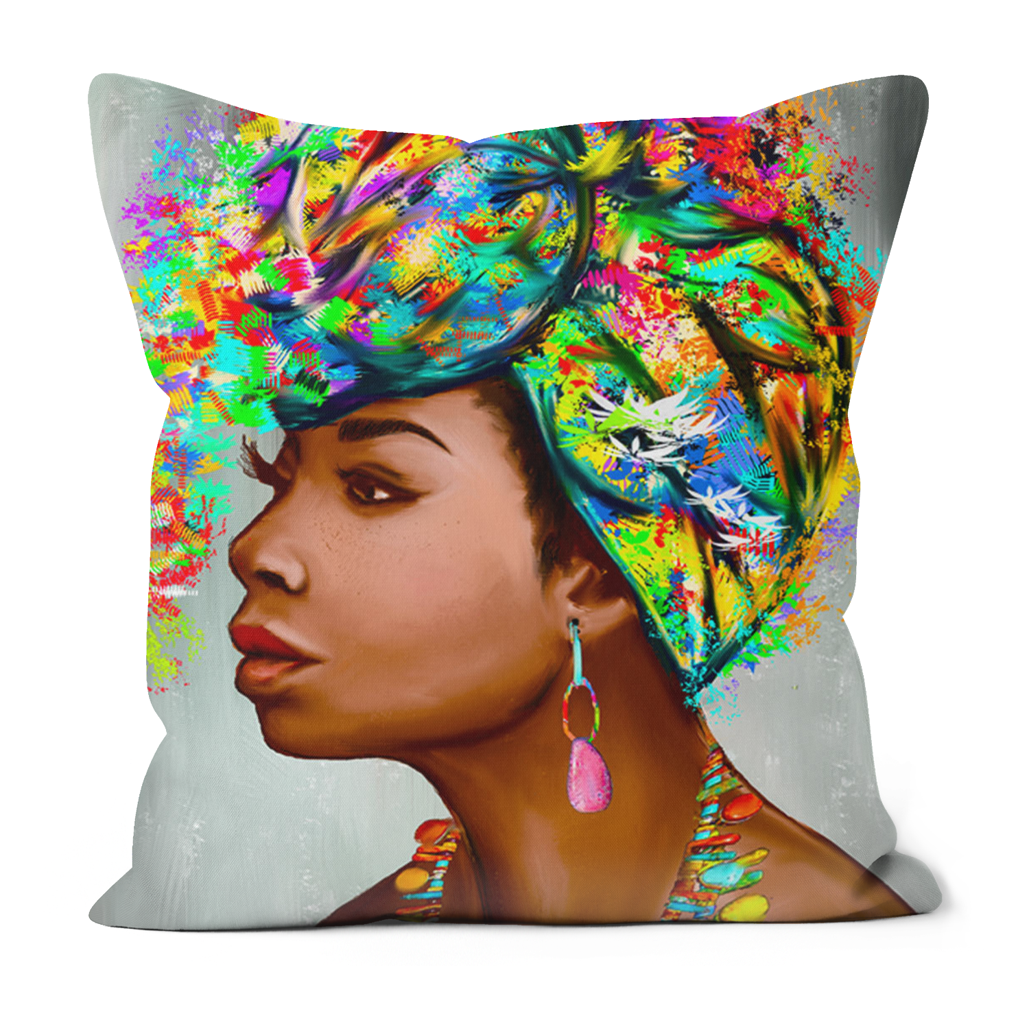 Turban Queen Black Excellence Faux Suede Cushions