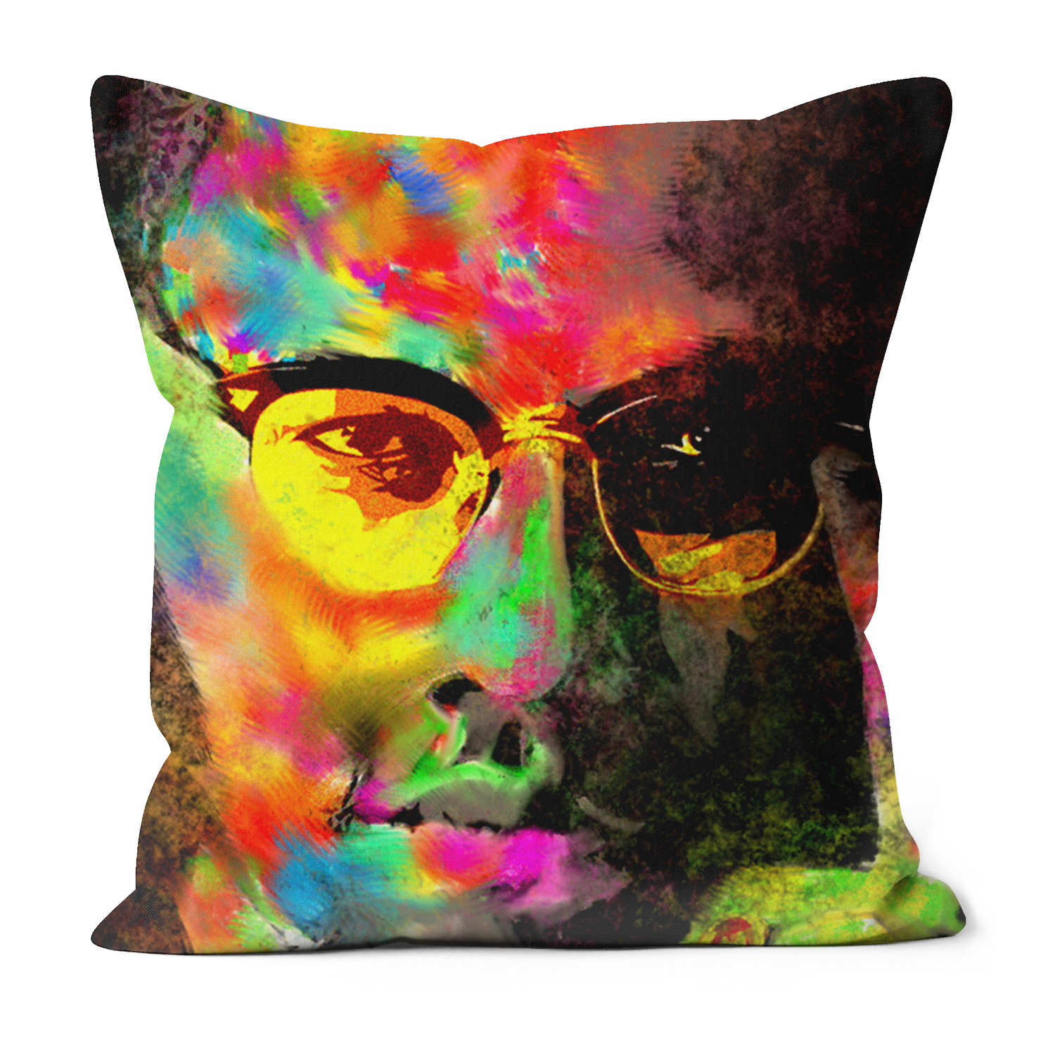 Malcolm X Black Excellence Faux Suede Cushions