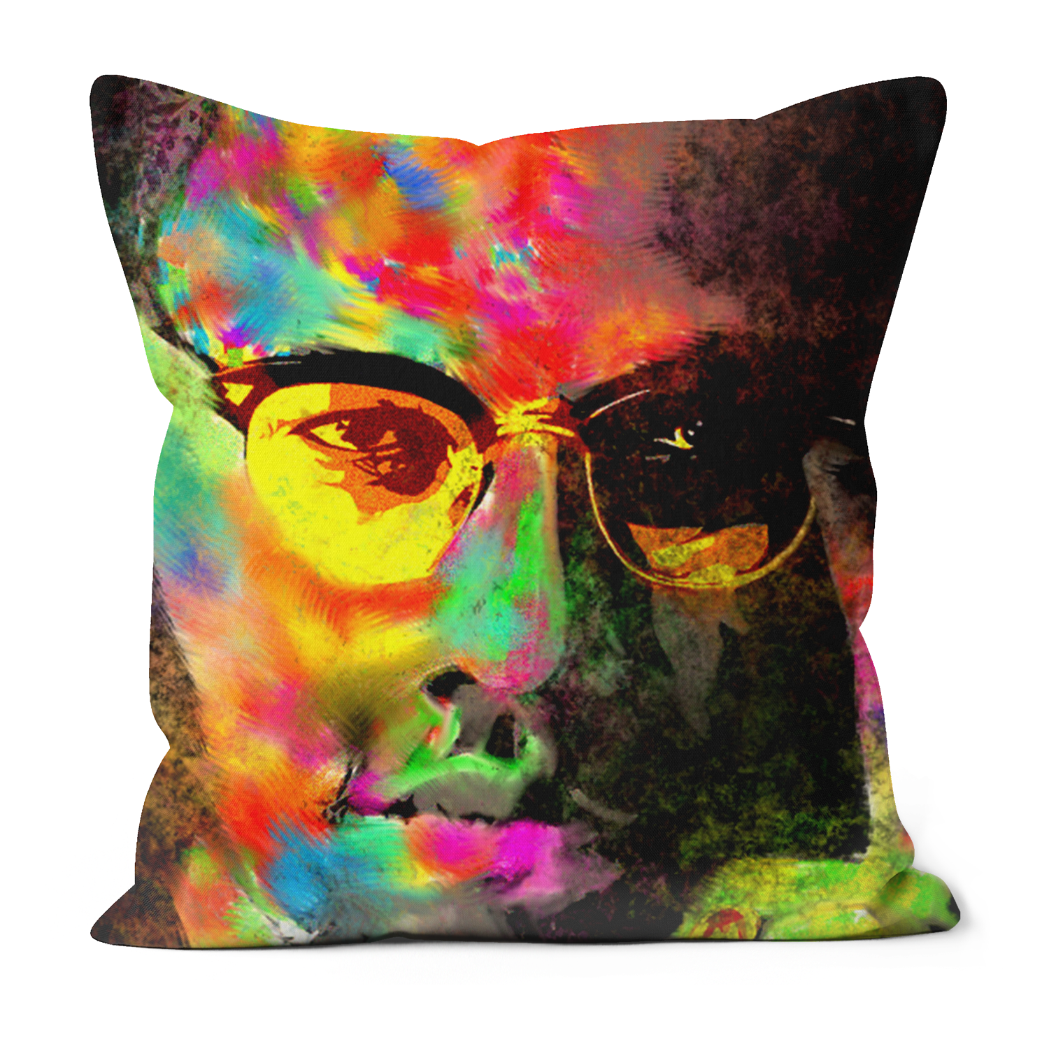 Malcolm X Black Excellence Faux Suede Cushions