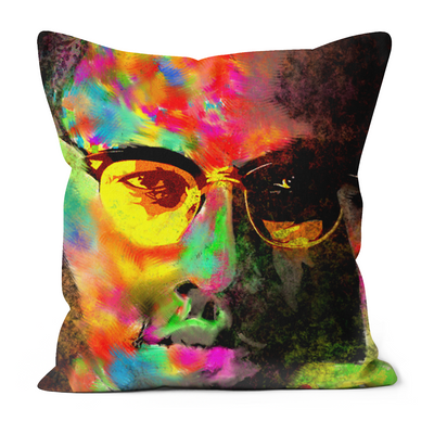 Malcolm X Black Excellence Faux Suede Cushions