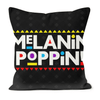 Melanin Poppin Black Excellence Faux Suede Cushions