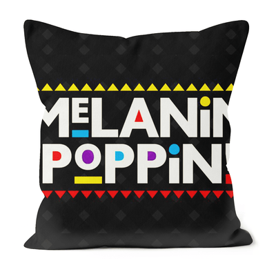 Melanin Poppin Black Excellence Faux Suede Cushions