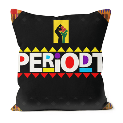 Periodt! Black Excellence Faux Suede Cushions