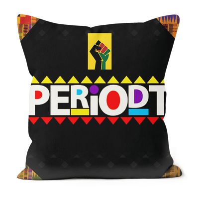Periodt! Black Excellence Faux Suede Cushions