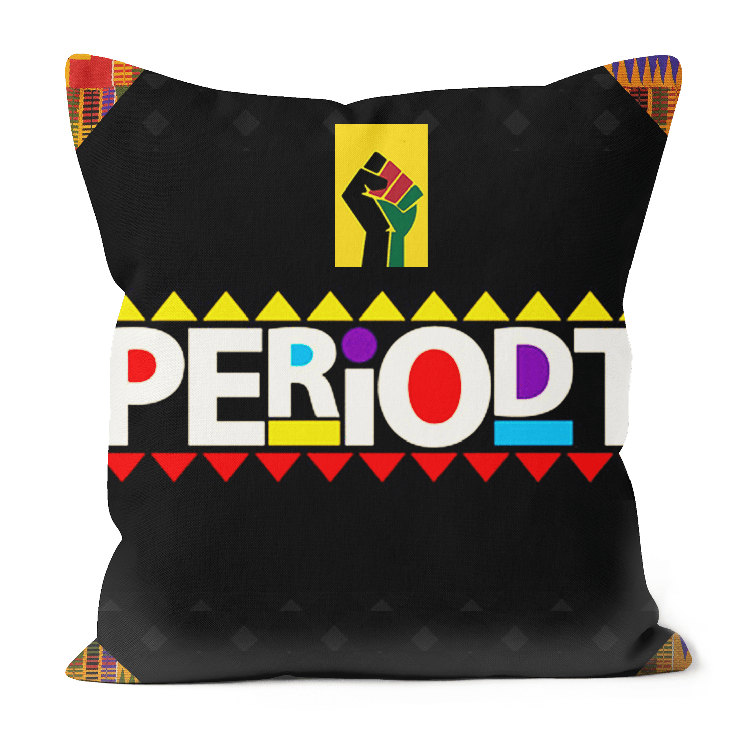 Periodt! Black Excellence Faux Suede Cushions