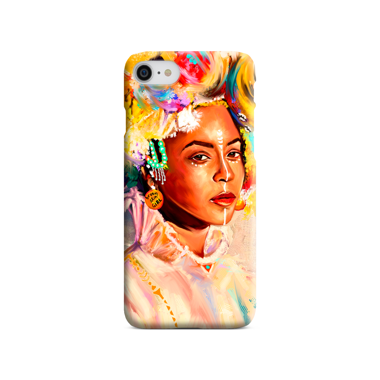 Queen Bey Brown Skin Girl Phone Case