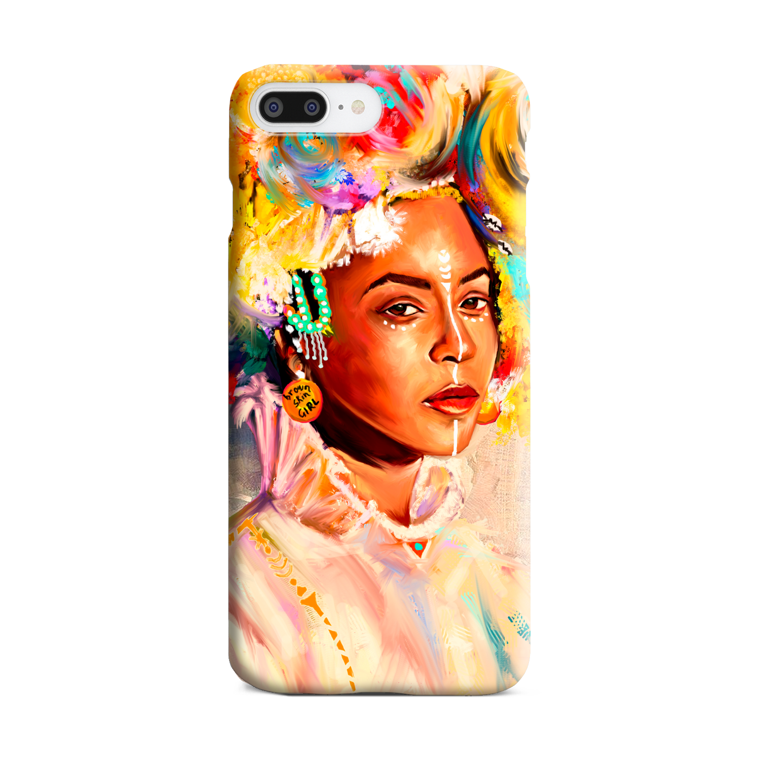 Queen Bey Brown Skin Girl Phone Case