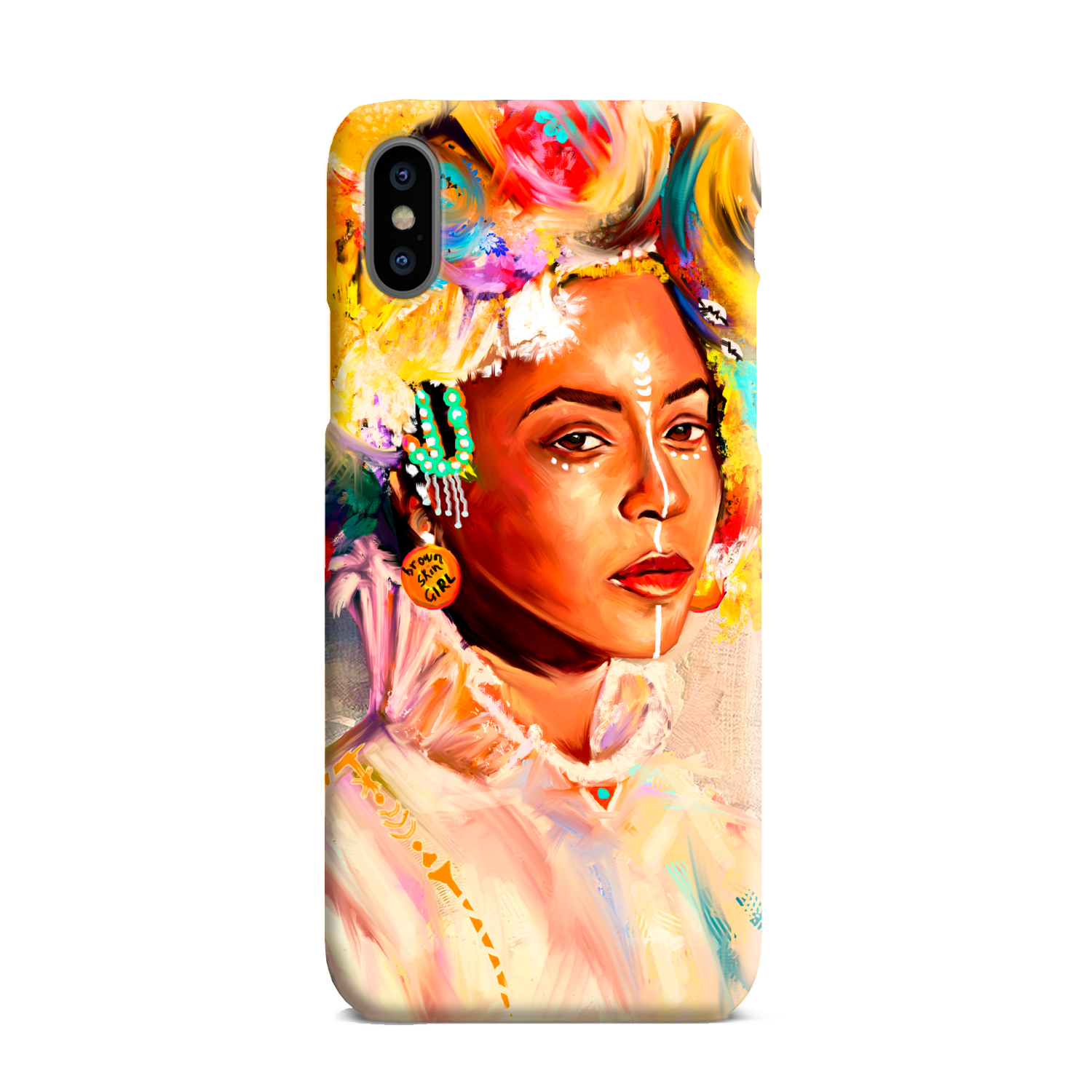 Queen Bey Brown Skin Girl Phone Case