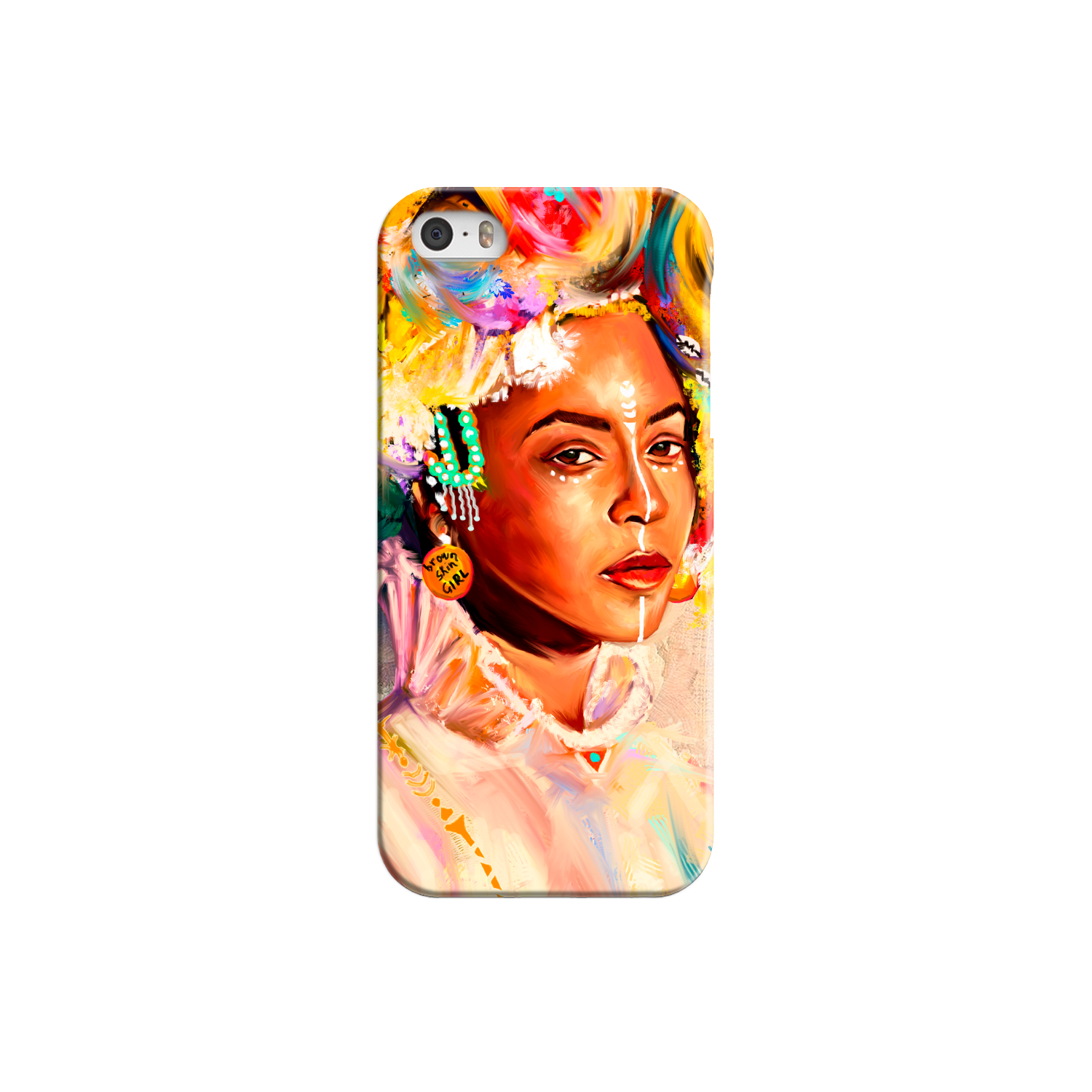 Queen Bey Brown Skin Girl Phone Case