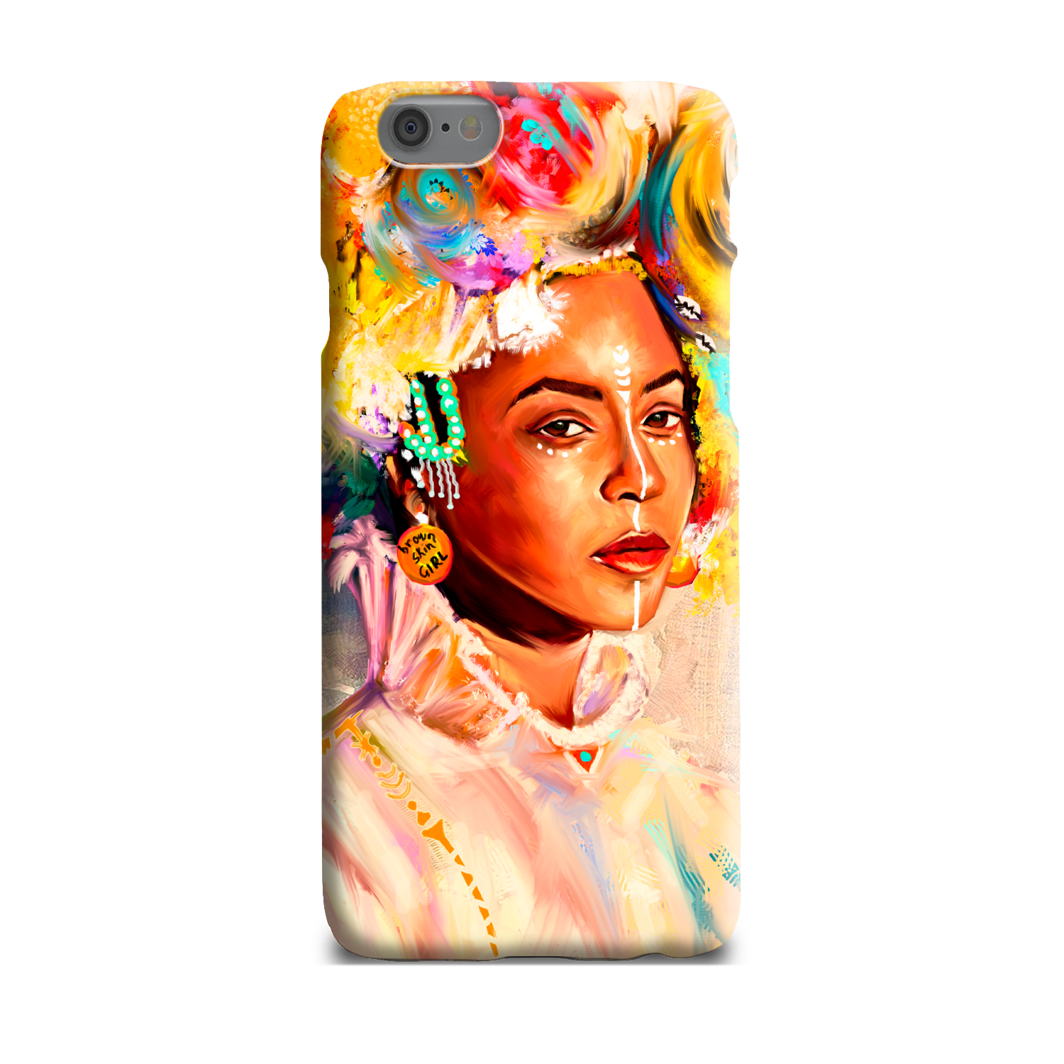 Queen Bey Brown Skin Girl Phone Case