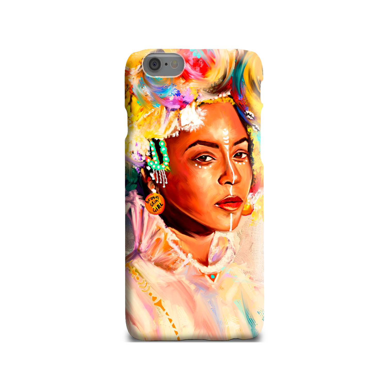 Queen Bey Brown Skin Girl Phone Case