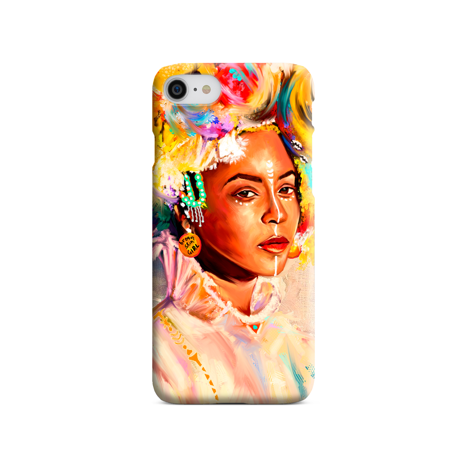 Queen Bey Brown Skin Girl Phone Case