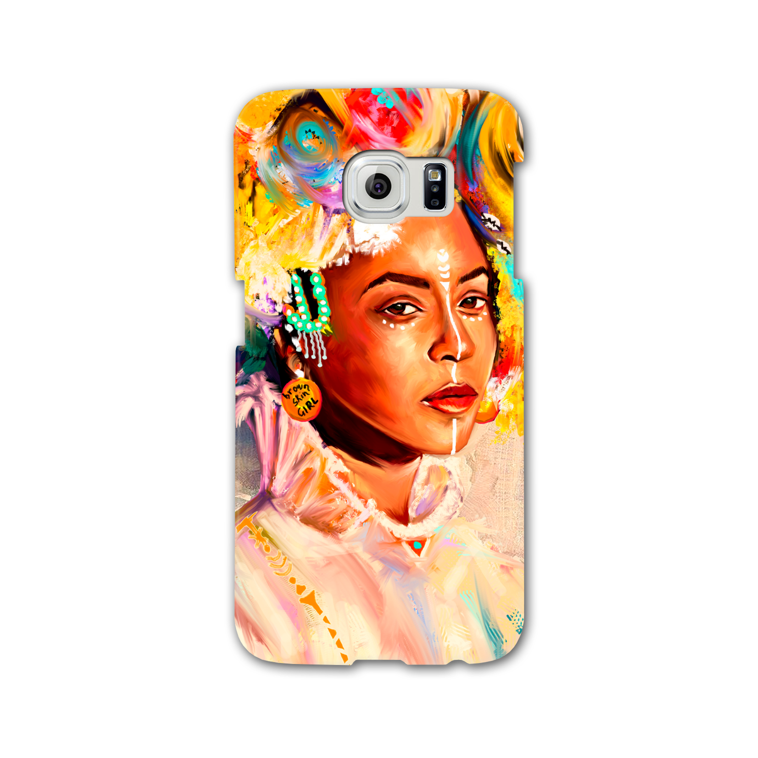 Queen Bey Brown Skin Girl Phone Case