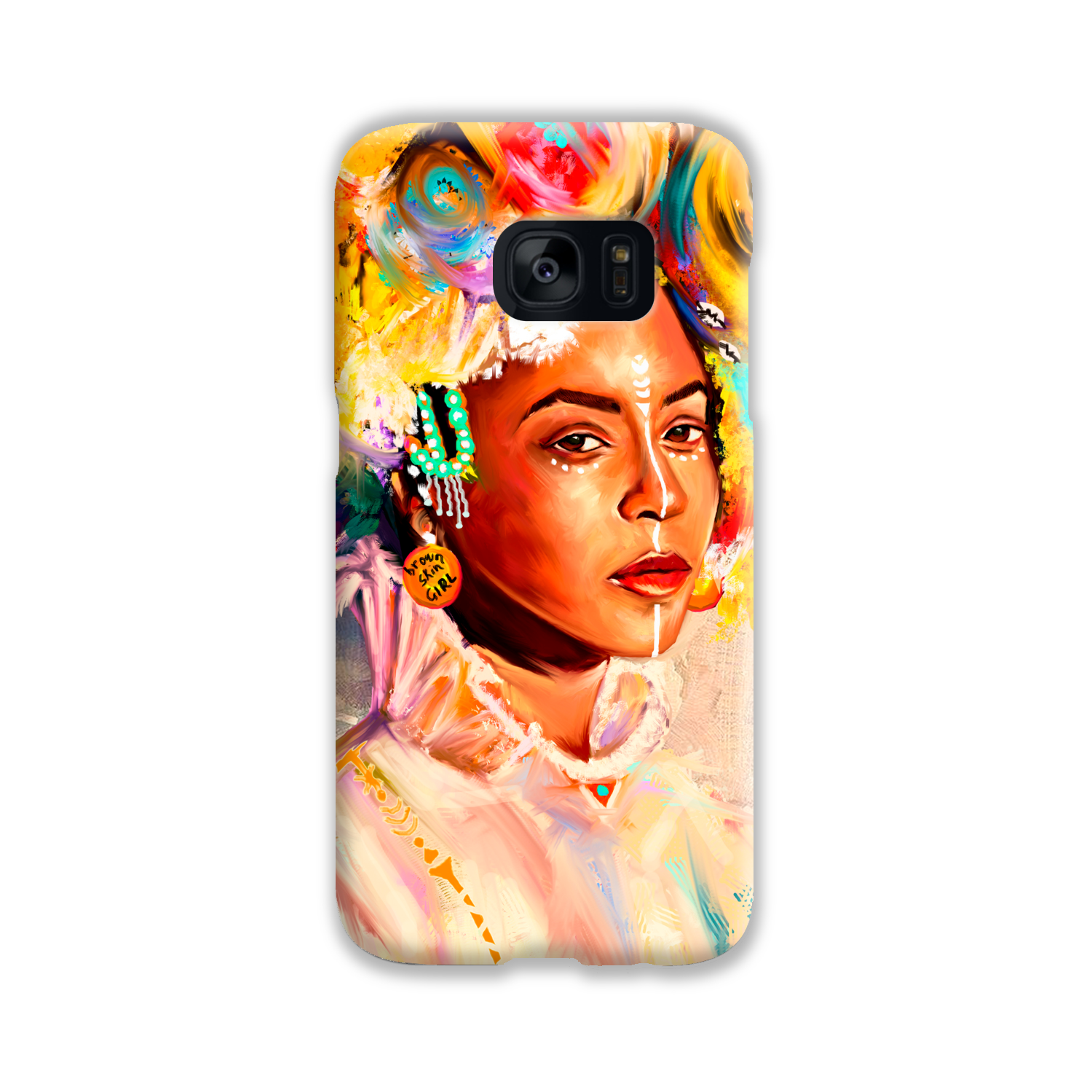 Queen Bey Brown Skin Girl Phone Case