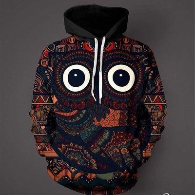 Tribal Owl Hoodie